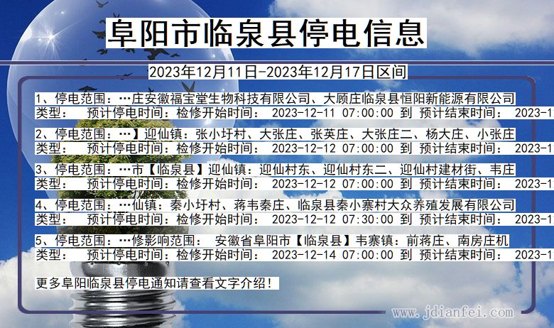 阜南停电最新通知及其影响分析